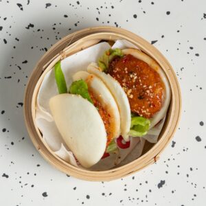 Bao bun με Ινδικό μπιφτέκι από όσπρια (νηστίσιμο)